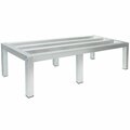 Advance Tabco DUN-2460-8 60'' x 24'' x 8'' Aluminum Dunnage Rack - 2000 lb. Capacity 109DUN24608